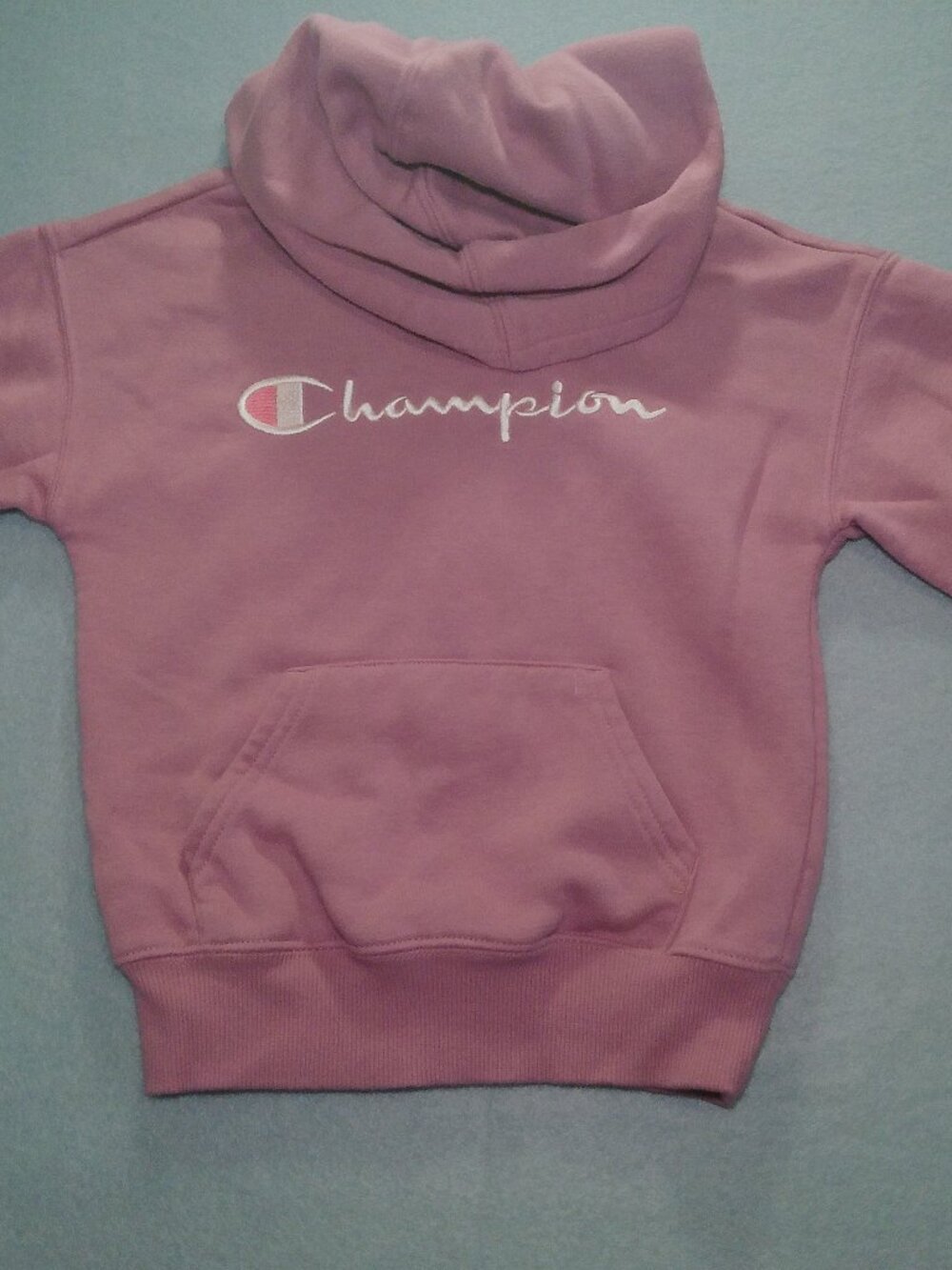 Girls Hoodie Champion Sweatshirt, Kangaroo Pocket XS 5/6